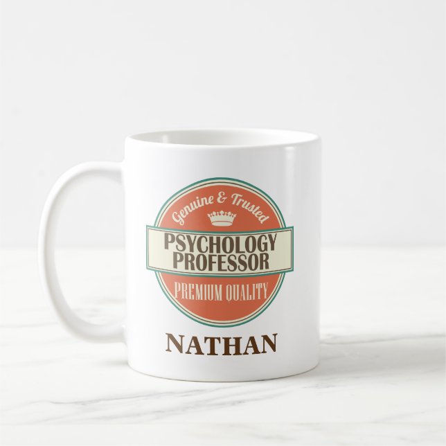 Psychology Professor Personalised Office Mug Gift (Left)