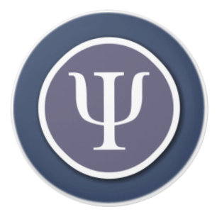 Psychology Symbol Ceramic Knob