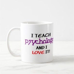 psychology teach & love coffee mug