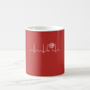 Psychology Teacher Heartbeat Coffee Mug