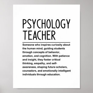 Psychology Teacher Poster