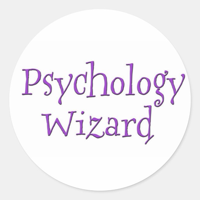 Psychology Wizard Classic Round Sticker (Front)
