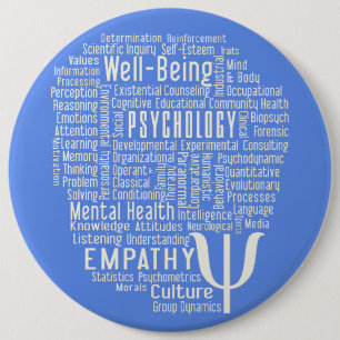 PSYCHOLOGY Word Cloud custom colour button