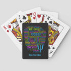 PSYCHOLOGY Word Cloud custom playing cards