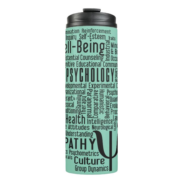 PSYCHOLOGY Word Cloud custom tumbler (Front)