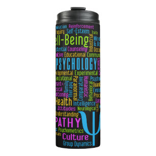 PSYCHOLOGY Word Cloud custom tumbler