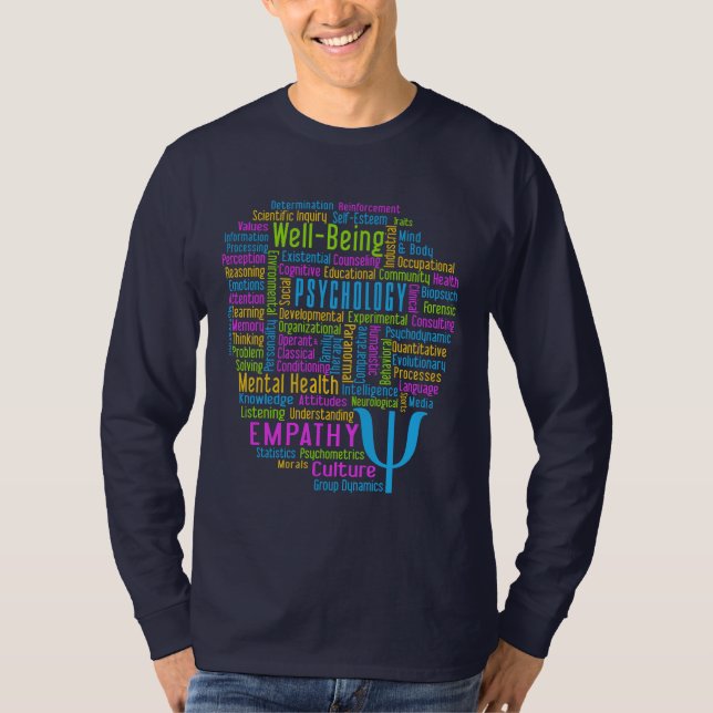 PSYCHOLOGY Word Cloud shirts & jackets (Front)