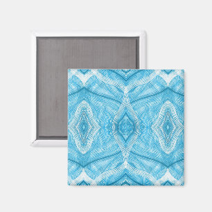 Psychomachia Blue Abstract Watercolor Art Magnet