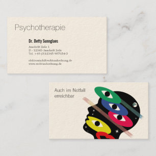 Psychotherapie Psychologie Business Card