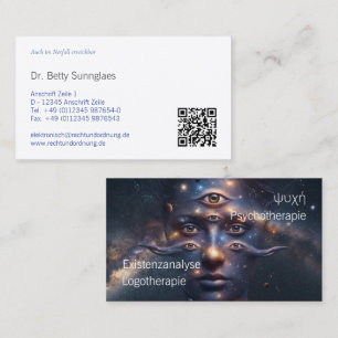 Psychotherapie Psychologie Business Card