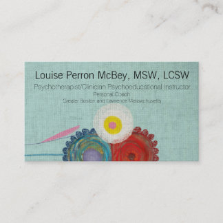 Psychotherapist Clinician Psychoeducational Business Card