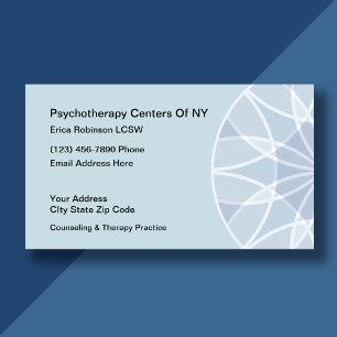 Psychotherapist Counseling Business Card Design