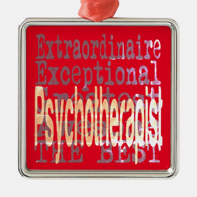 Psychotherapist Extraordinaire Metal Tree Decoration (Front)
