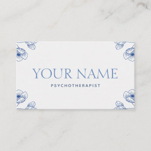 Psychotherapist Family Counsellor Elegant Classy Business Card