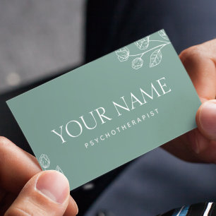 Psychotherapist Family Counsellor Minimalistic Business Card