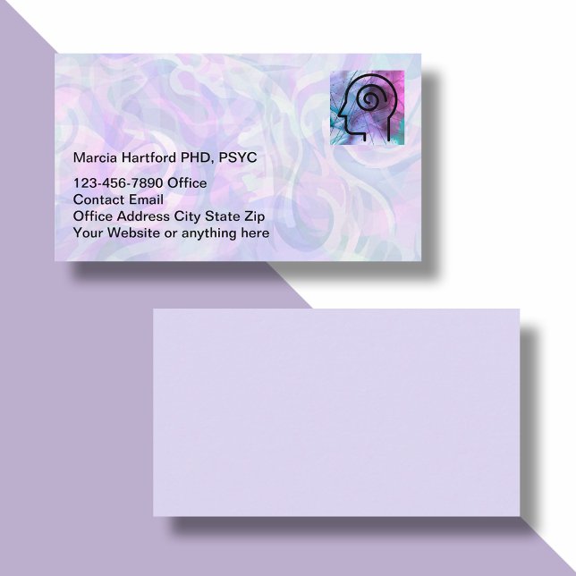 Psychotherapy Mental Health Business Cards (Creator Uploaded)