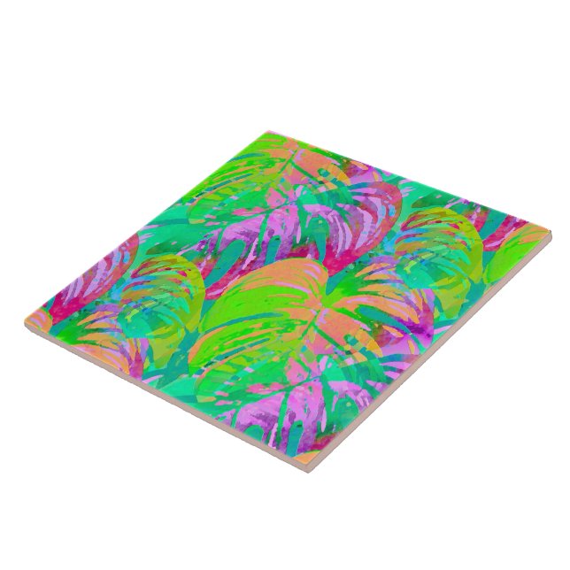 Psychotic Psychedelic Alien Jungle Tile (Side)