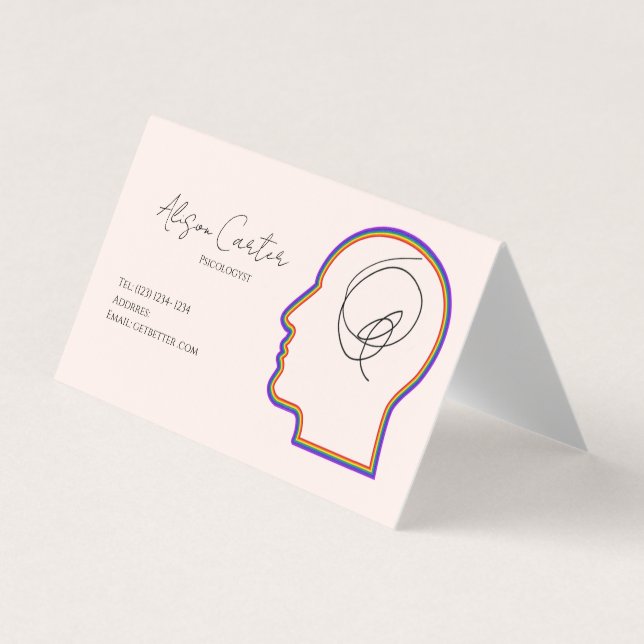 psycology editable business card  (Front)