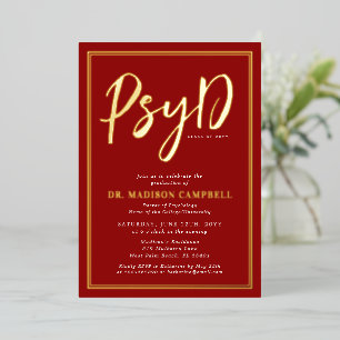 PsyD Doctor Of Psychology Graduation Party