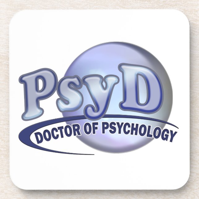 PsyD Doctor of Psychology LOGO Coaster (Front)