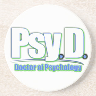 PsyD LOGO2 DOCTOR OF PSYCHOLOGY Coaster
