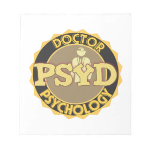 PsyD LOGO DOCTOR OF PSYCHOLOGY PSYCHOLOGIST Notepad