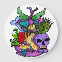 Psyko-Daizie Poison Apple Wall Clock