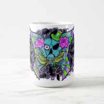 Psyko-Daizie Skull & Roses Mug