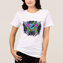 Psyko-Daizie Skull & Roses Women's T-Shirt