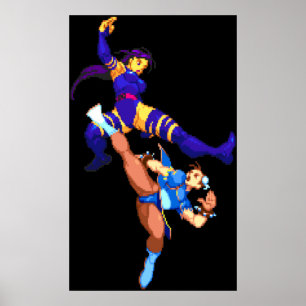 Psylocke vs Chun Li Poster