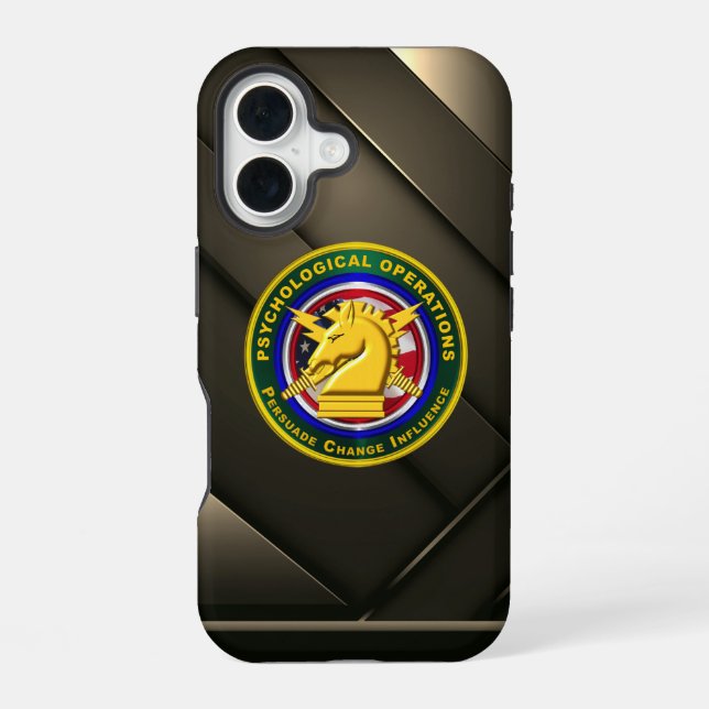 PSYOPS Psychological Operations  iPhone 16 Case (Back)