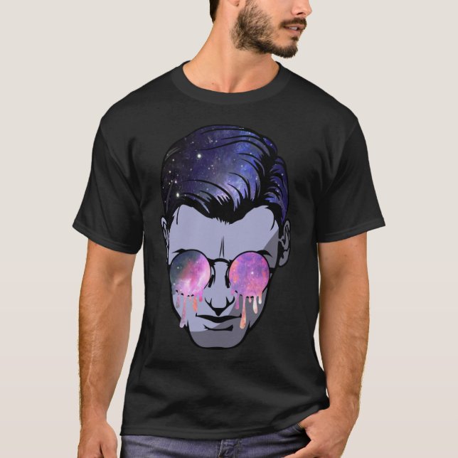 Psytrance Goa Face Magic Mushroom Funky Psychedeli T-Shirt (Front)