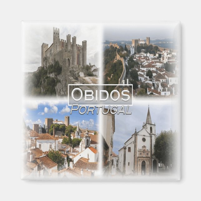 PT0037 Europe, Portugal, Obidos, fridge Magnet (Front)