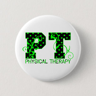 pt 2 black and green polka dots 6 cm round badge