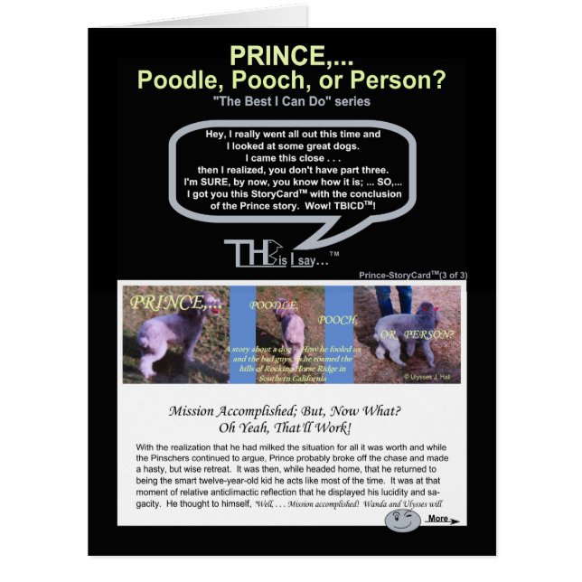 Pt. 3 Prince... Poodle, Pooch, or Person (3of3) (Front)
