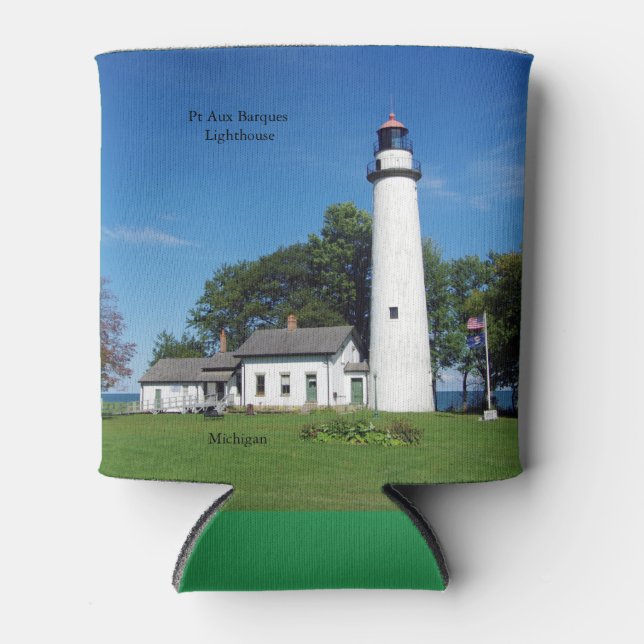 Pt Aux Barques Lighthouse can cooler (Front)