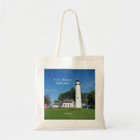 Pt Aux Barques Lighthouse tote bag