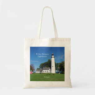 Pt Aux Barques Lighthouse tote bag
