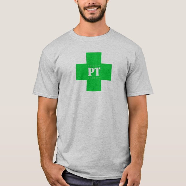 PT cross, green T-Shirt (Front)