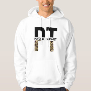 PT Physical Therapist Cheetah Print PT Grad Gifts Hoodie