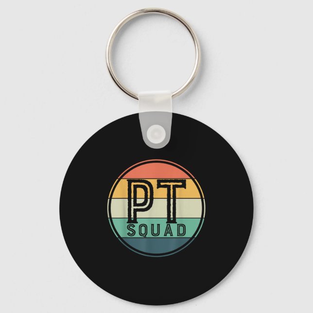 Pt Squad Retro Physical Therapy  Key Ring (Front)