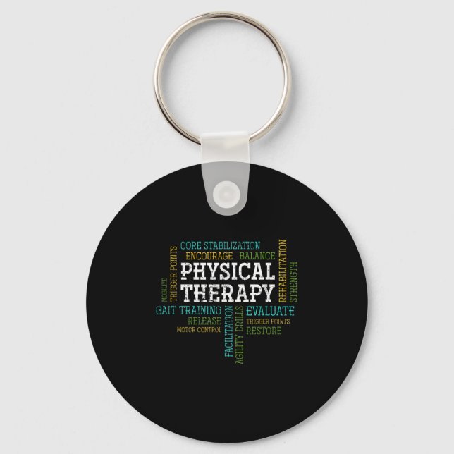 Pta Physical Motivational Therapy Gift Physical Th Key Ring (Front)