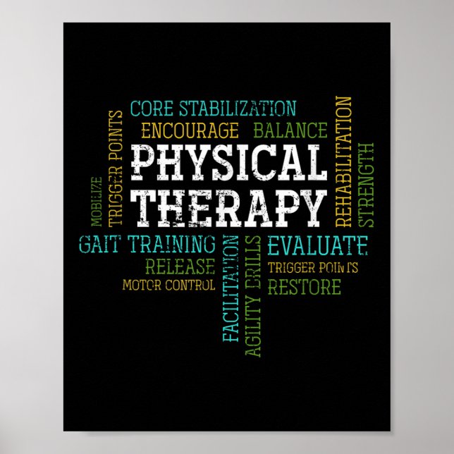 Pta Physical Motivational Therapy Gift Physical Th Poster (Front)