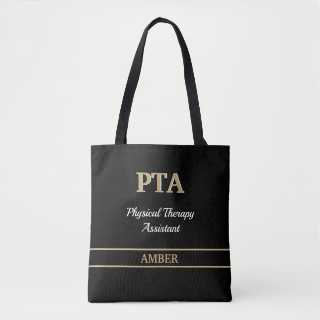 PTA (Physical Therapy Assistant) Tote Bag (Front)