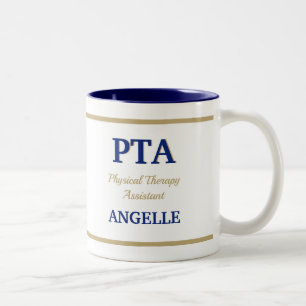 PTA (Physical Therapy Assistant) Two-Tone Coffee Mug