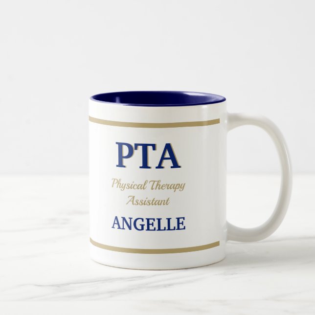 PTA (Physical Therapy Assistant)  Two-Tone Coffee  Two-Tone Coffee Mug (Right)