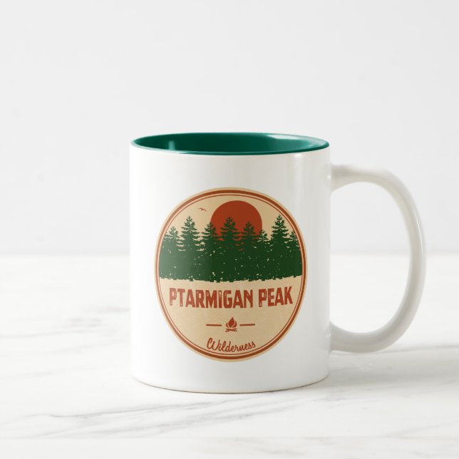 Ptarmigan Peak Wilderness Colorado Two-Tone Coffee Mug (Right)