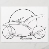 Pteranodon - Colouring Page.