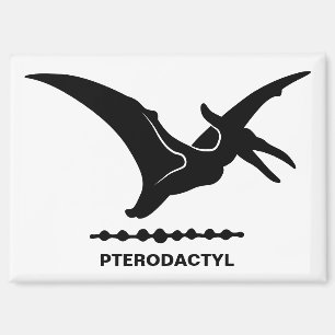 Pterodactyl Dinosaur Silhouette Magnet