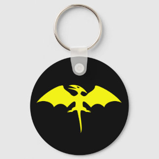 Pterodactyl Dinosaur Superhero Logo Key Ring